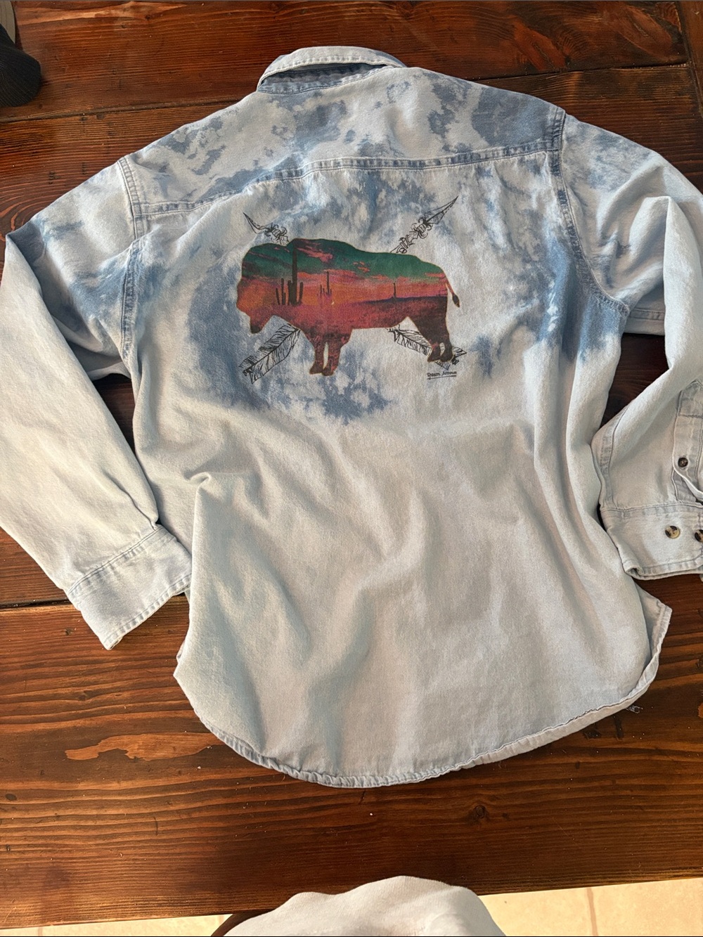 Cute 100% cotton buffalo jacket